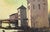 French Village on the Water, 1969 Signed Oil Painting by Jacques Pergel For Sale - Image 3 of 4