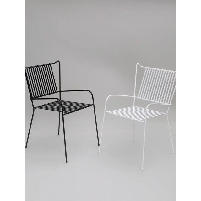 Marina Black Dining Table with Benches and Capri Chairs by Cools Collection, Set of 8 For Sale - Image 4 of 8