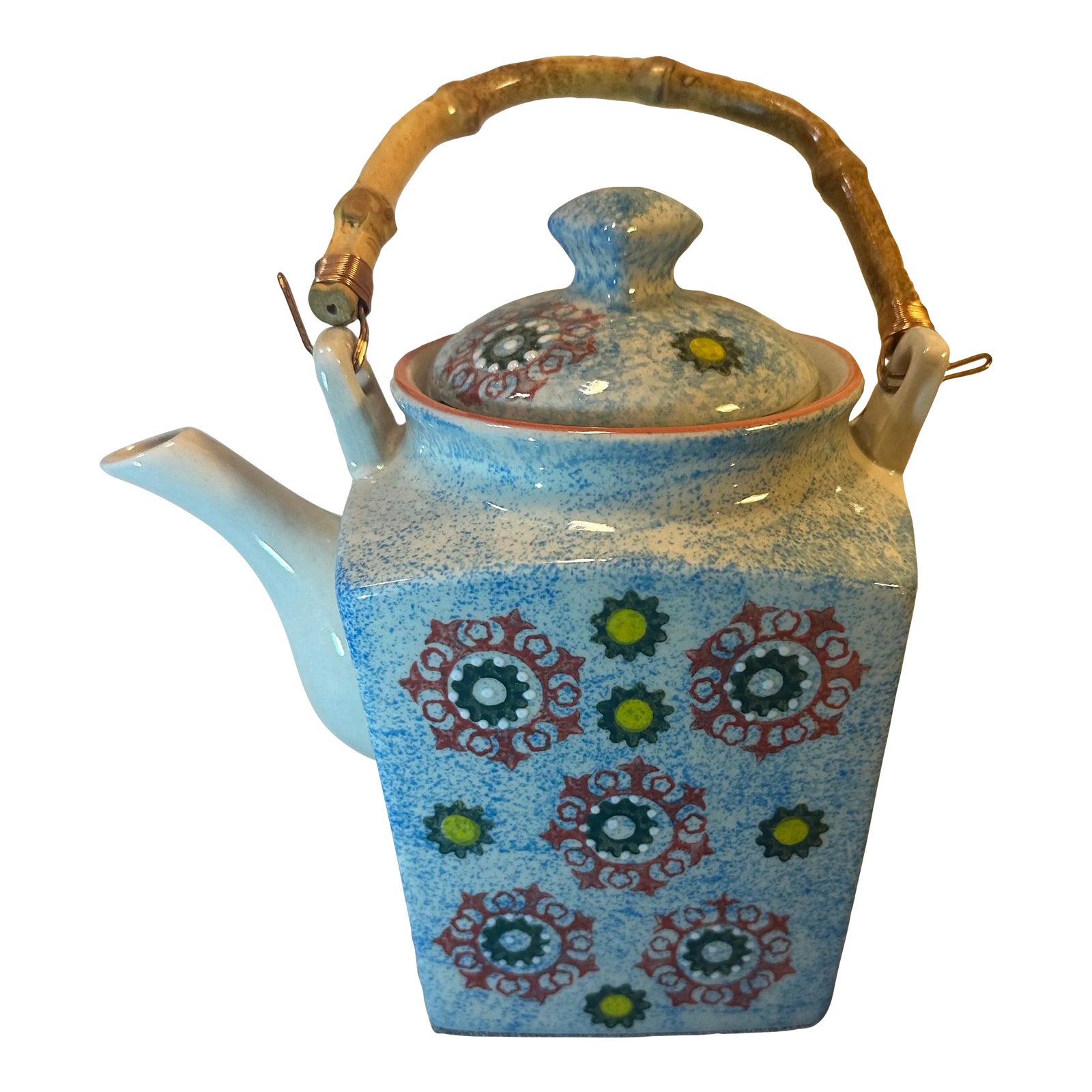 イタリア製 V Pinto Vietri　美しい花柄の陶器双耳壺 灰釉刻花鳥文双耳壺 | | 収蔵品詳細 | 作品を知る | 東京富士