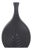 Black Onion Tapered Low Ceramic Vase For Sale