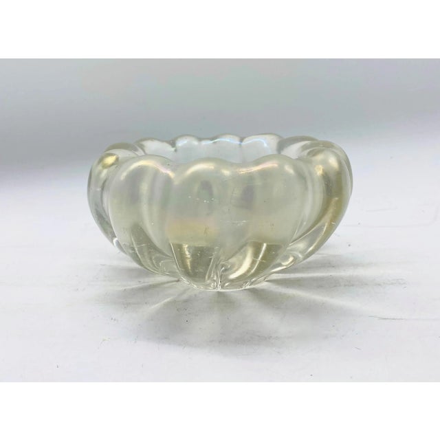 Italian Iridescent Glass Bowl by Ercole Barovier for Barovier & Toso, 1948 For Sale - Image 3 of 6