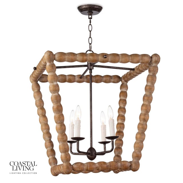 Brown Coastal Living Perennial Lantern in Natural For Sale - Image 8 of 8