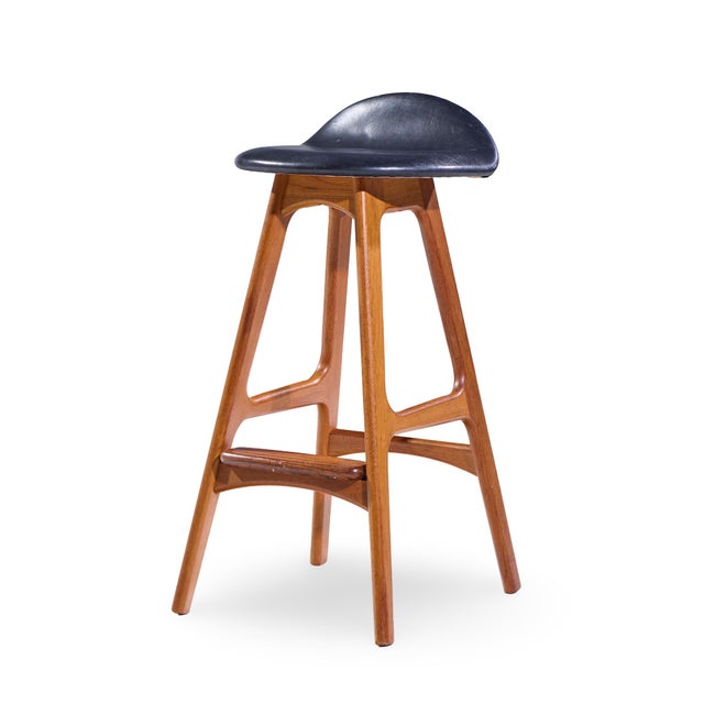 Erik Buch Mid Century Danish Teak Bar Stools - Pair For Sale In Chicago - Image 6 of 13