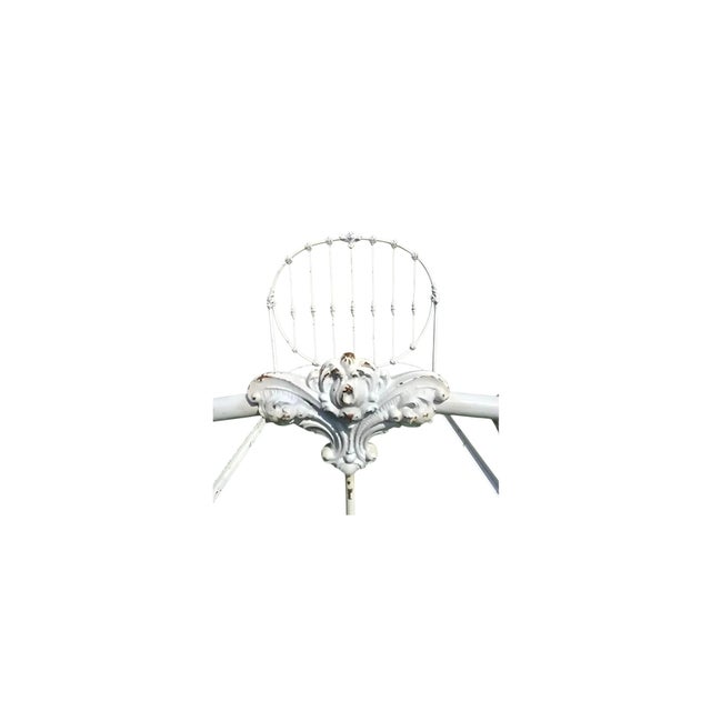 Antique American Victorian Cast Iron Bed (Full Size) For Sale - Image 6 of 12