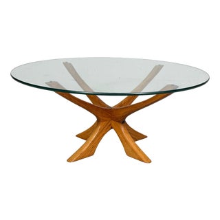 Vintage Danish Coffee Table by Illum Wikkelsø for Niels Eilersen, 1970s For Sale