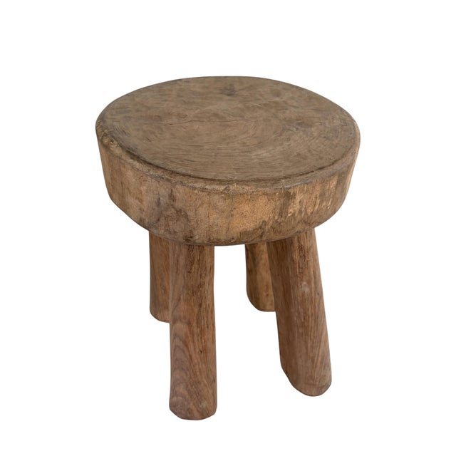 Vintage African Carved Wood Milk Stool Hehe Gogo People Tanzania 11.5" H For Sale In New York - Image 6 of 9