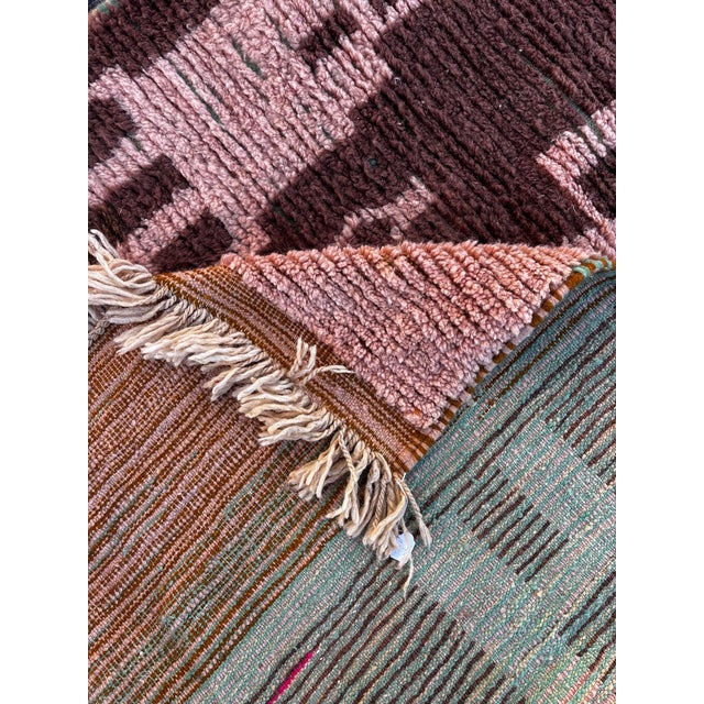 Brown Moroccan Berber Rug, 1990 For Sale - Image 8 of 10