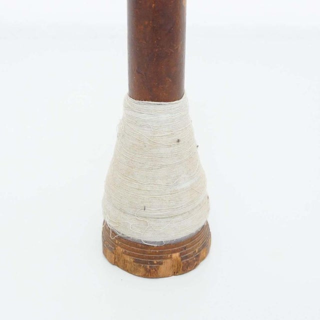 Rustic Wooden Spools of Thread, 1930s, Set of 3 For Sale - Image 6 of 18