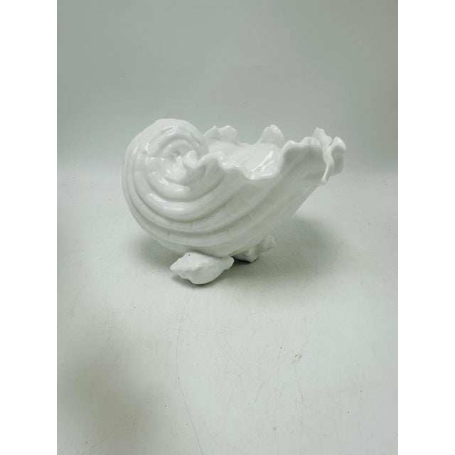 Ceramic Vintage Shell Planter For Sale - Image 4 of 7