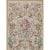 Handwoven vertical tapestry recreation with cherubs and floral bouquets on an ivory background. Hand-woven with a wool...