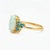 Modern White Opal Multicolor Ring in 14k Gold, Size 7.5 For Sale - Image 3 of 9