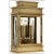 Chapman & Myers for Visual Comfort Signature Linear Lantern Short in Antique-Burnished Brass For Sale