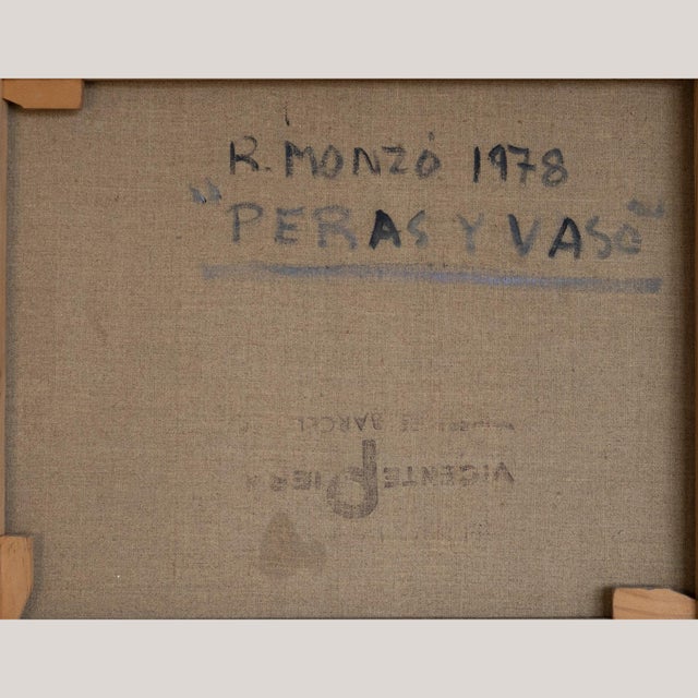 R. Monzó, Untitled, Oil on Canvases, Framed, Set of 3 For Sale - Image 17 of 18