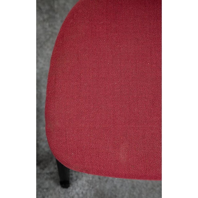 Pair of 1970s Mid Century Danish Modern Dining Chairs 2 Post Modern Black Memphis Ebonized For Sale - Image 11 of 12