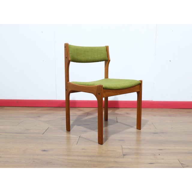 Brown Mid Century Modern Vintage Teak Danish Dining Chairs X 6 For Sale - Image 8 of 15