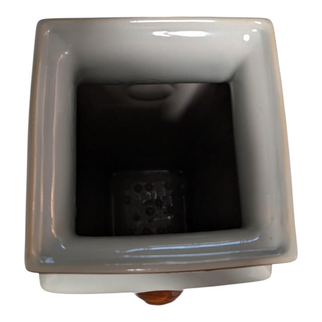 Large Square Porcelain Baluster Vase of the Chinese Republic Period - 16" High For Sale In Boston - Image 6 of 8
