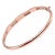 Kabana Rose Gold Diamond Mother of Pearl Bangle Bracelet For Sale - Image 9 of 11