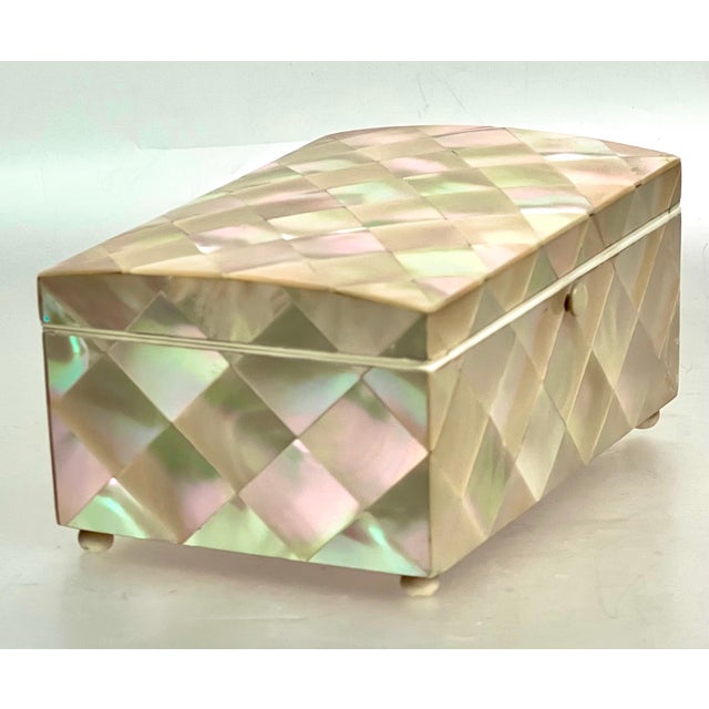 19th Century Domed Victorian Shell Marquetry Box For Sale - Image 14 of 14