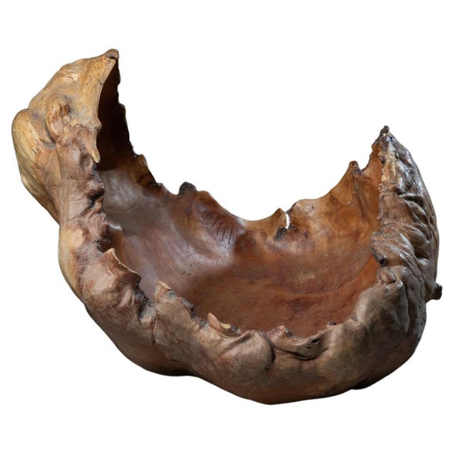 Large Swedish Wood Bowl, 1978 For Sale - Image 9 of 9