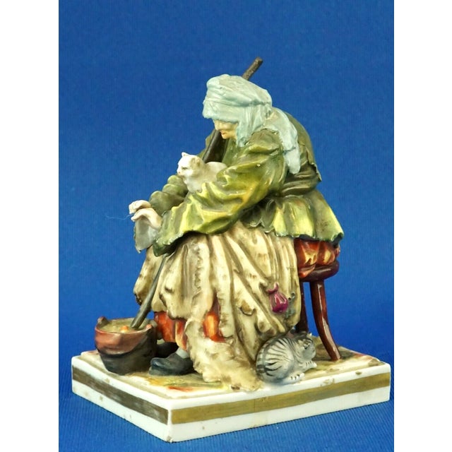 Rococo 18th Century Porcelain Sculpture of a Beggar by Real Casa Ferdinandea Naples, Ginori Doccia, Italy For Sale - Image 3 of 18