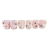 Pink Spot with Murrine Murano Glasses by Simoeng, Set of 6 For Sale
