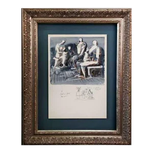 Henry Moore Lithograph Original Windswept Landscape Ltd. Edition