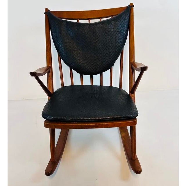 Mid-Century Modern Vintage Danish Rocking Chair by Bramin Mobler For Sale - Image 3 of 15