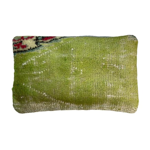 Vintage Handmade Rug Cushion Cover For Sale - Image 11 of 11