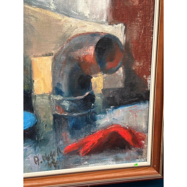 R. Olsson, Still Life, 1950s, Oil on Canvas, Framed For Sale - Image 13 of 18
