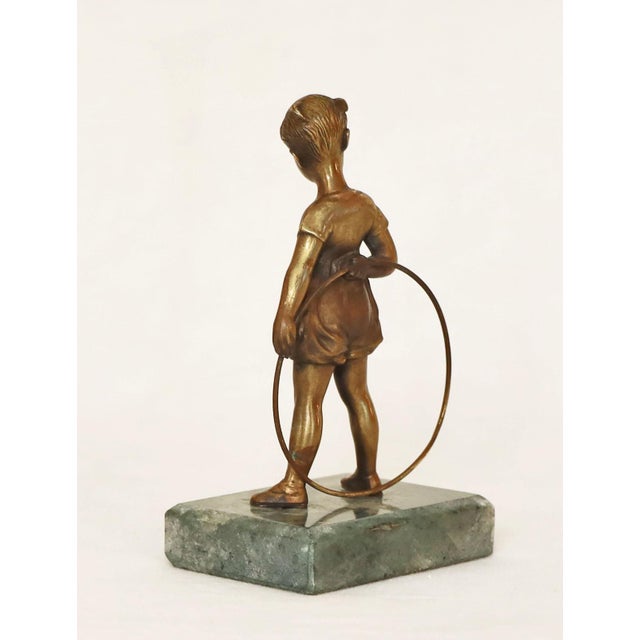 Art Deco Art Nouveau Bronze Figurine, 1915 For Sale - Image 4 of 9