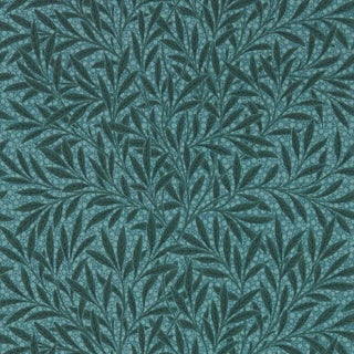 Morris & Co Emerys Willow Wallpaper in Emery Blue For Sale