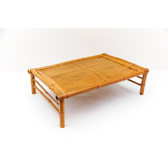 Mid-Century Minimalist Japanese Bamboo Tea Table, Japan, 1950s For Sale - Image 16 of 16