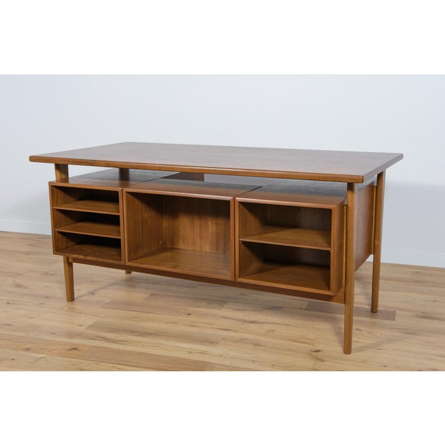Teak Desk attributed to Kai Kristiansen for Feldballes Møbelfabrik, 1960s For Sale - Image 9 of 18