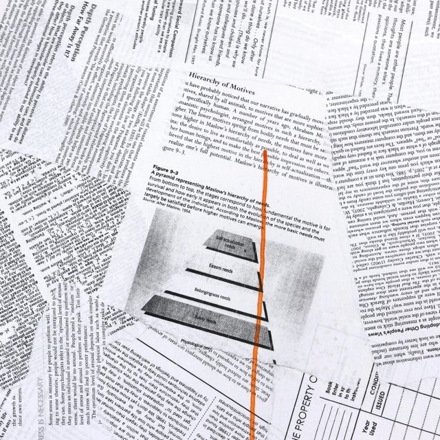 Figurative Relativity of Knowledge - Vibrant Colorful Mixed Media Surrealist Figurative Original Artwork by Robert Lebsack For Sale - Image 3 of 9