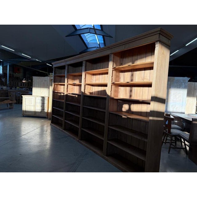 Large Bookcase in Spruce Wood For Sale - Image 13 of 18