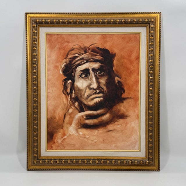 Original Contemporary Western Portrait Study Oil Painting For Sale In Tampa - Image 6 of 9