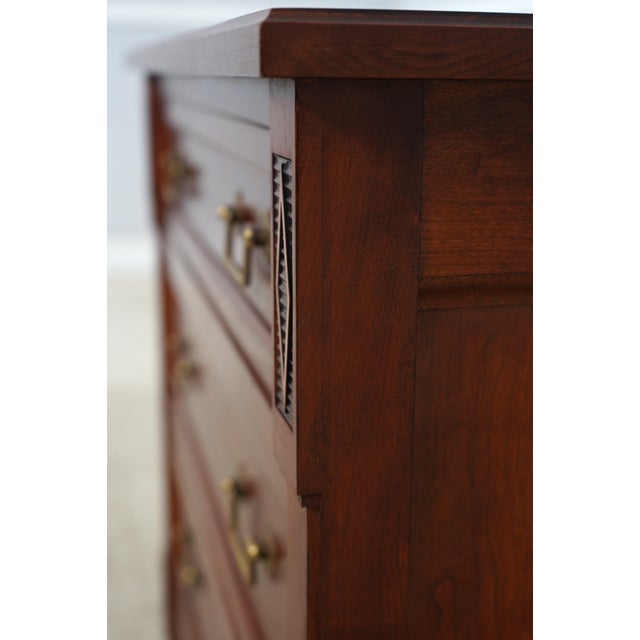 Stickley Cherry 3 Drawer Nightstand For Sale - Image 15 of 18