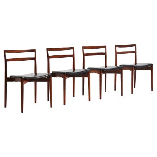 Model 61 Dining Chairs attributed to Harry Østergaard for Randers Mobelfabrik, 1961, Set of 4 For Sale