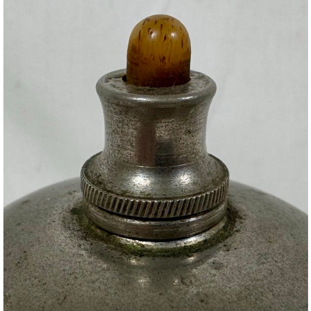 Art Deco Antique Wind Up Front Desk Bell With Wooden Base From France - Circa 1900 For Sale - Image 3 of 9