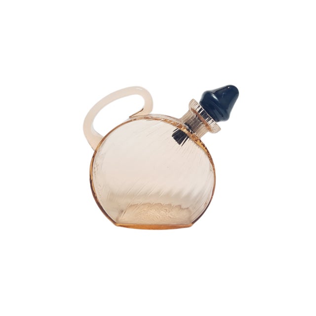 Glass Art Deco Carafe from Hortensja Glassworks, Poland, 1930s For Sale - Image 7 of 12