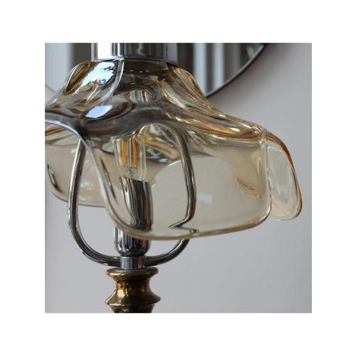 Glass Flower Lamp (Support) from 1960-70 For Sale - Image 7 of 9