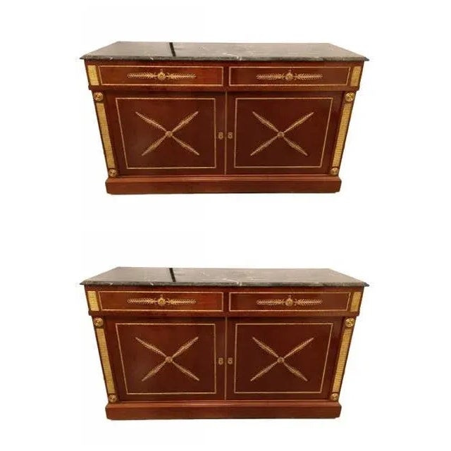 1950s Russian Neoclassical Cabinets - Pair For Sale