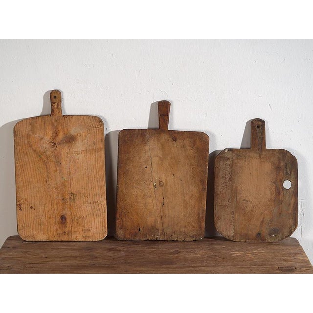 Vintage Cutting Boards, 1920, Set of 3 For Sale - Image 4 of 6