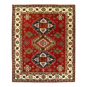 2020s Fine Hand Knotted Kazak Design