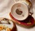 Burgundy Antique Limoges Elite Works Porcelain Covered Condensed Milk Holder For Sale - Image 8 of 13