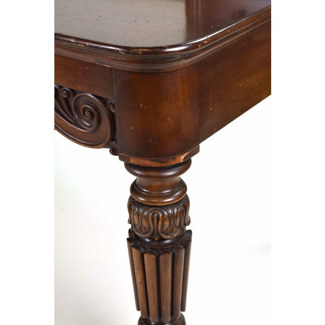 Antique Heavily Carved Mahogany Executive Desk Cowan Circa 1900 Chicago