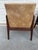 Wood Walnut Armchairs - Jens Risom Design - Original Naugahyde, Labeled, 1960s For Sale - Image 7 of 15