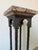 Vintage Neoclassical - Style Brass & Marble Pedestal With Twisted Columns and Claw Feet For Sale - Image 9 of 12