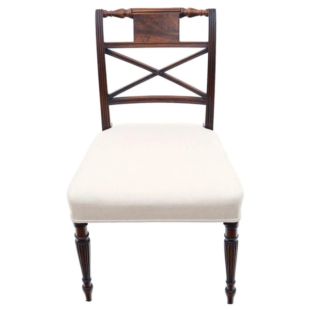 Antique Mahogany Dining Chairs in the style of Gillows, Set of 6 For Sale - Image 4 of 8