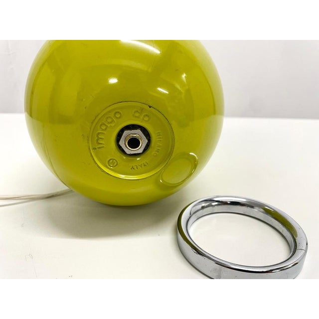 Green Elmo Table Lamp from STR Imago DP, 1971 For Sale - Image 6 of 7